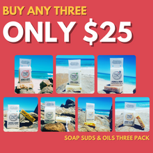 Load image into Gallery viewer, Hemp Infused Soap - Soap Suds &amp; Oils 3 x Pack